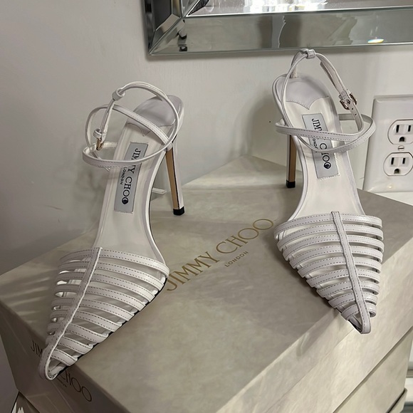 Jimmy Choo Shoes - Jimmy Choo white high heels